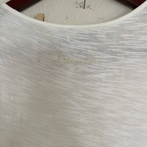 DESIGUAL Chelsea Long Printed Boho Tiered 100 % Cotton Tank Maxi Dress SZ M - Picture 6 of 9